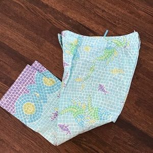 Lilly Pulitzer cropped starfish pants sz 2